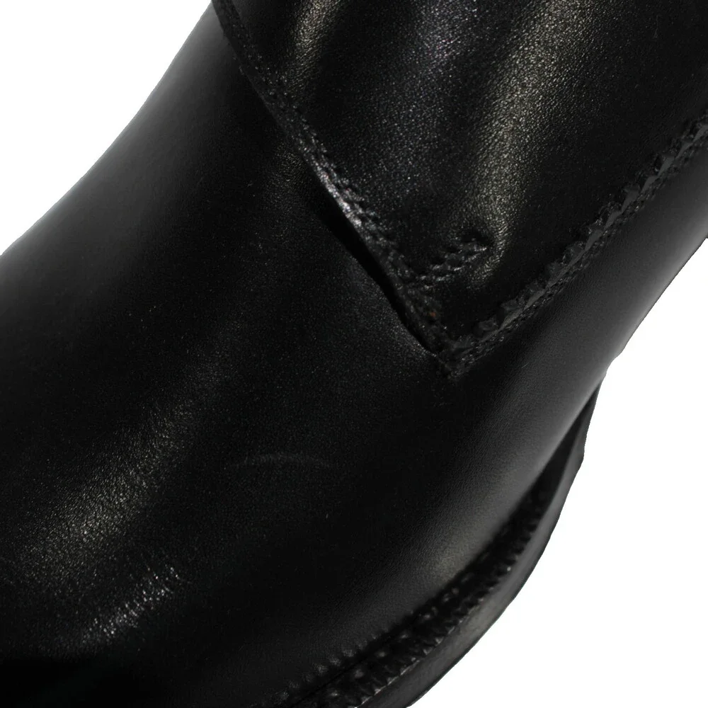 Di Bianco NWD Double Monk Strap Dress Shoes Size 9 US in Black Leather